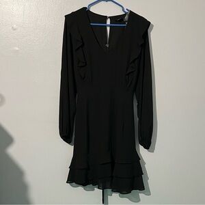 City Chic Black Long Sleeve Dress